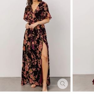 Uma velvet maxi dress